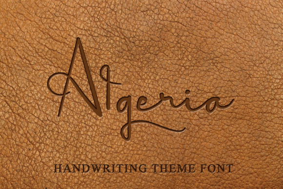 Algeria: A Script Font for Editorial Elegance