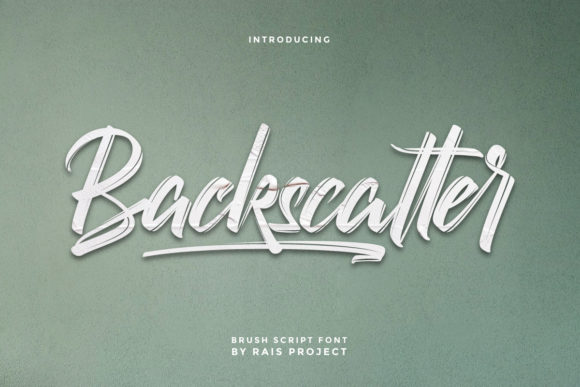 Backscatter: A Script Font with Nostalgic Charm for Editorial Design