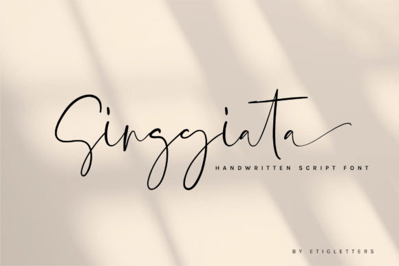 Discover the Beauty of Singgiata Script Font for Your Craft Projects