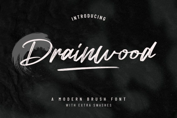 Drainwood: A Script Font for Creative Branding