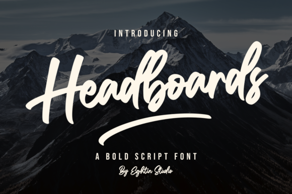 Headboards: A Script Font That Breathes Life Into Your Creations