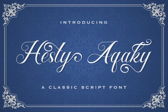 Hesty Aqaky: A Sweet Script Font for Editorial Design