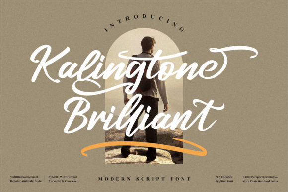 Kalingtone Brilliant: A Script Font for Editorial Elegance