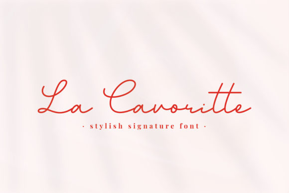 La Cavoritte: A Handwritten Font for Editorial Elegance