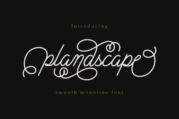 Plandscape: A Script Font That Elevates Digital Branding