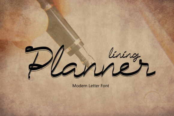 Planner Lining: A Script Font That Elevates Web Design