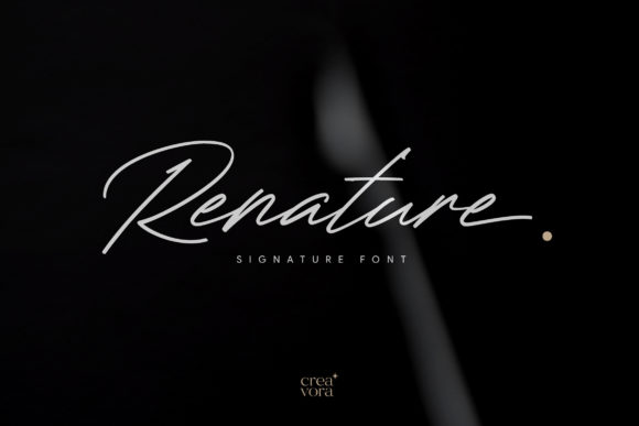 Renature: A Script Font for Editorial Elegance