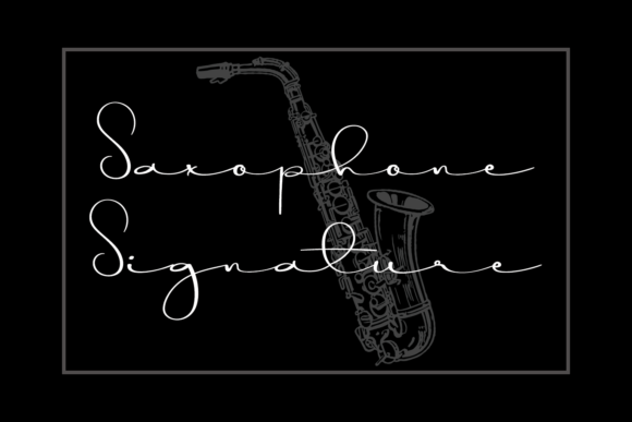 Saxophone Signature: A Font That Elevates Branding