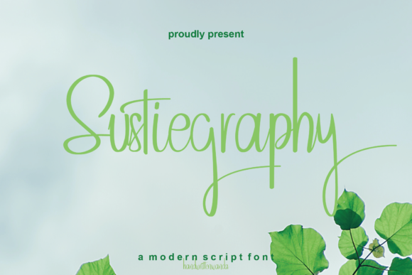 Sustiegraphy: A Refined Script Font for Branding