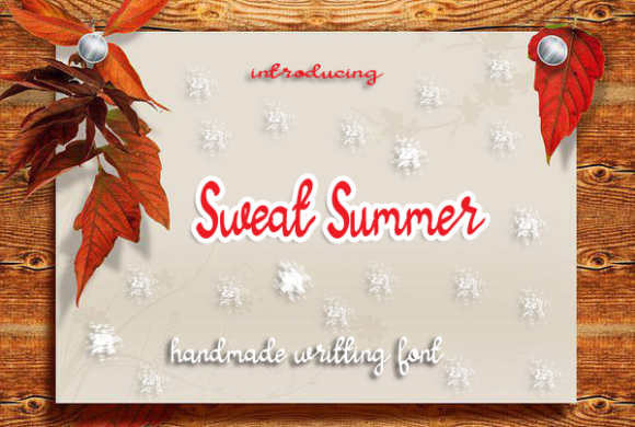 Sweat Summer Font: A Gentle Script for Editorial Design