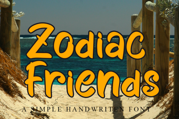 Zodiac Friends: A Script Font for Digital Design